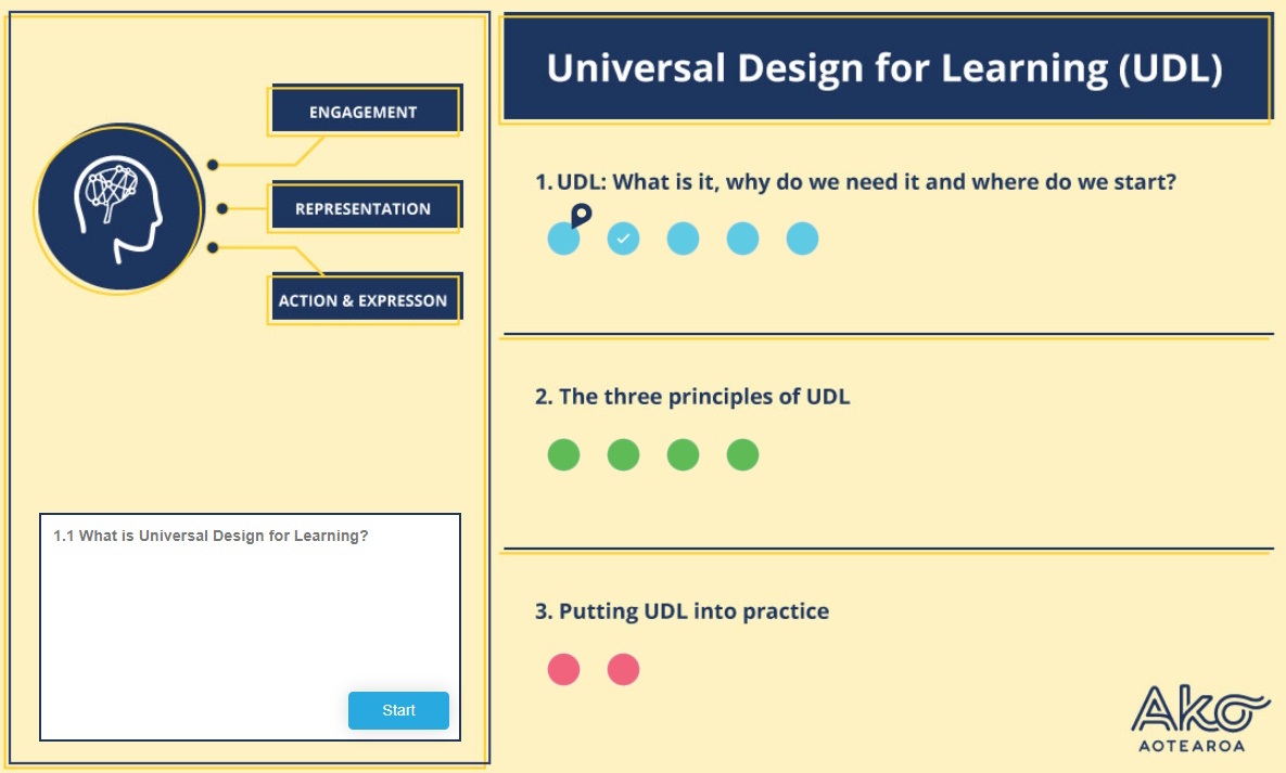 Universal Design for Learning Pathmap