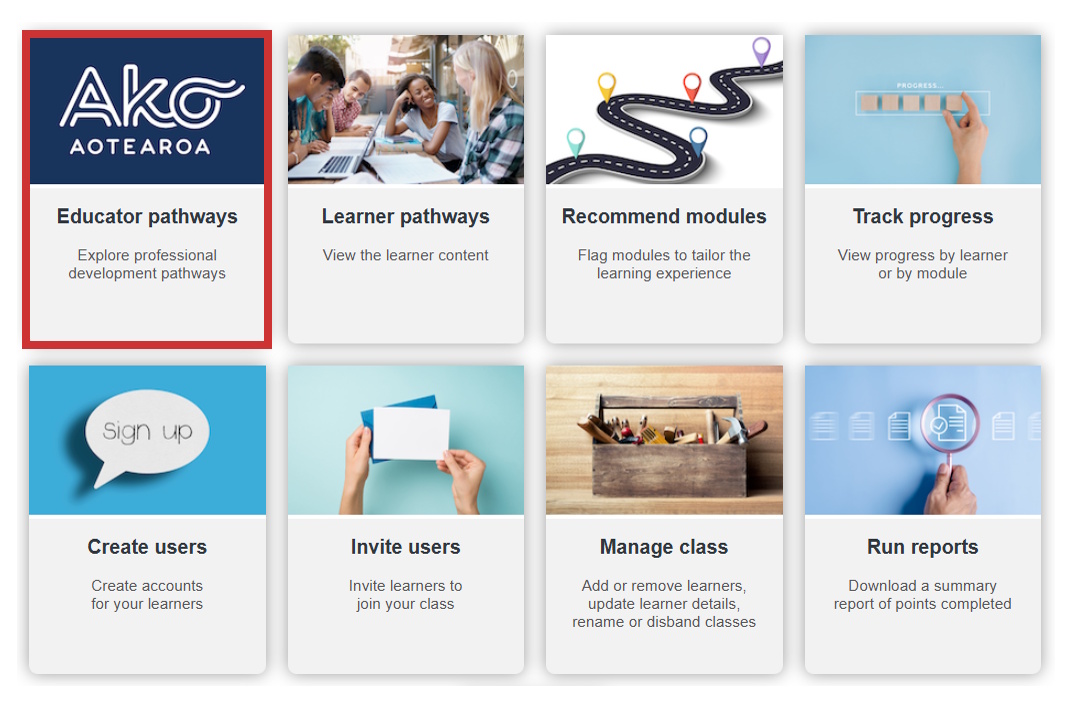 Accessing the Educator Pathways