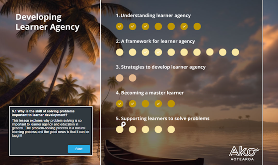 Developing Learner Agency pathmap